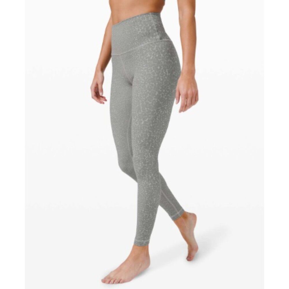 EUC Lululemon Align Legging Pant 28" *Engineer Print City Camo Silver Drop 8